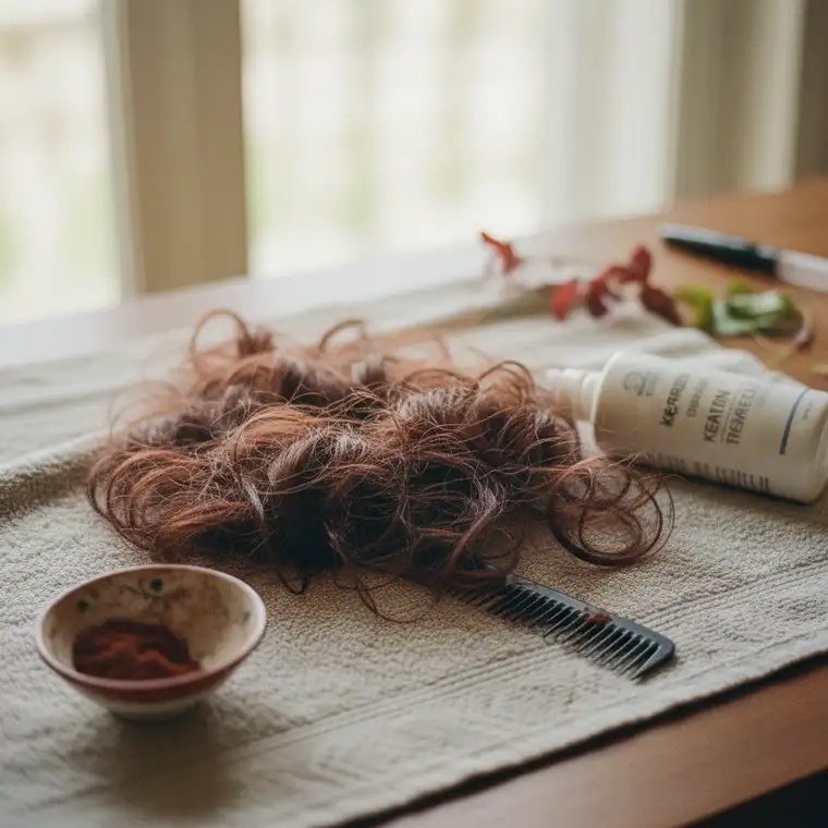 Dlaczego keratynowe prostowanie nie działa na włosach po hennie