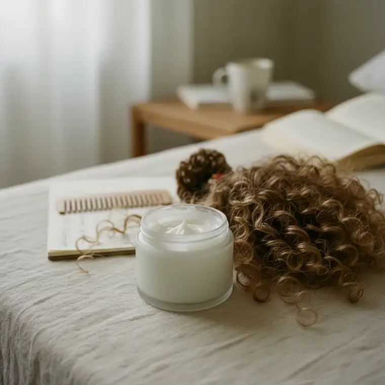 Maski keratynowe na noc dla włosów kręconych 3A i 3B