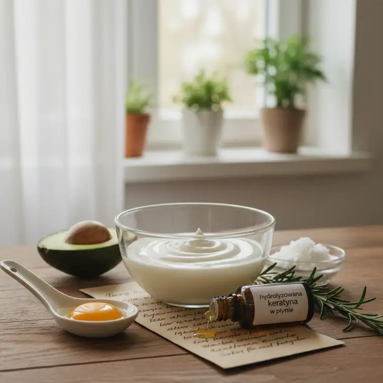 Jak zrobić domową maskę keratynową z hydrolizowaną keratyną w płynie